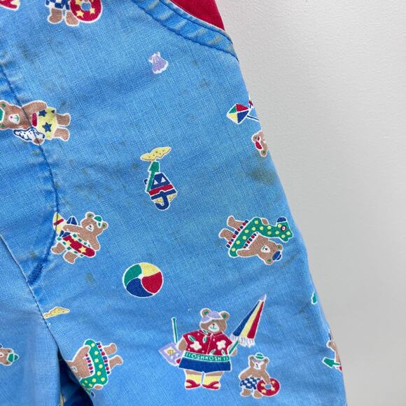 Vintage OshKosh B'gosh Beach Beach Shortalls 4T USA - Picture 10 of 11